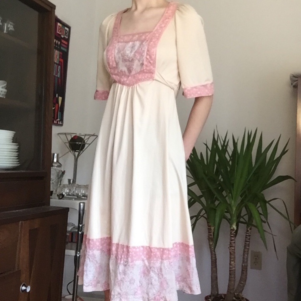 Vintage Leah Grossman Hippie Prairie Dress